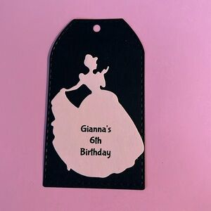 Princess favor tags. Personalized. 10 for $10
More available